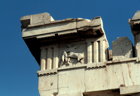 Metopes and triglyphs